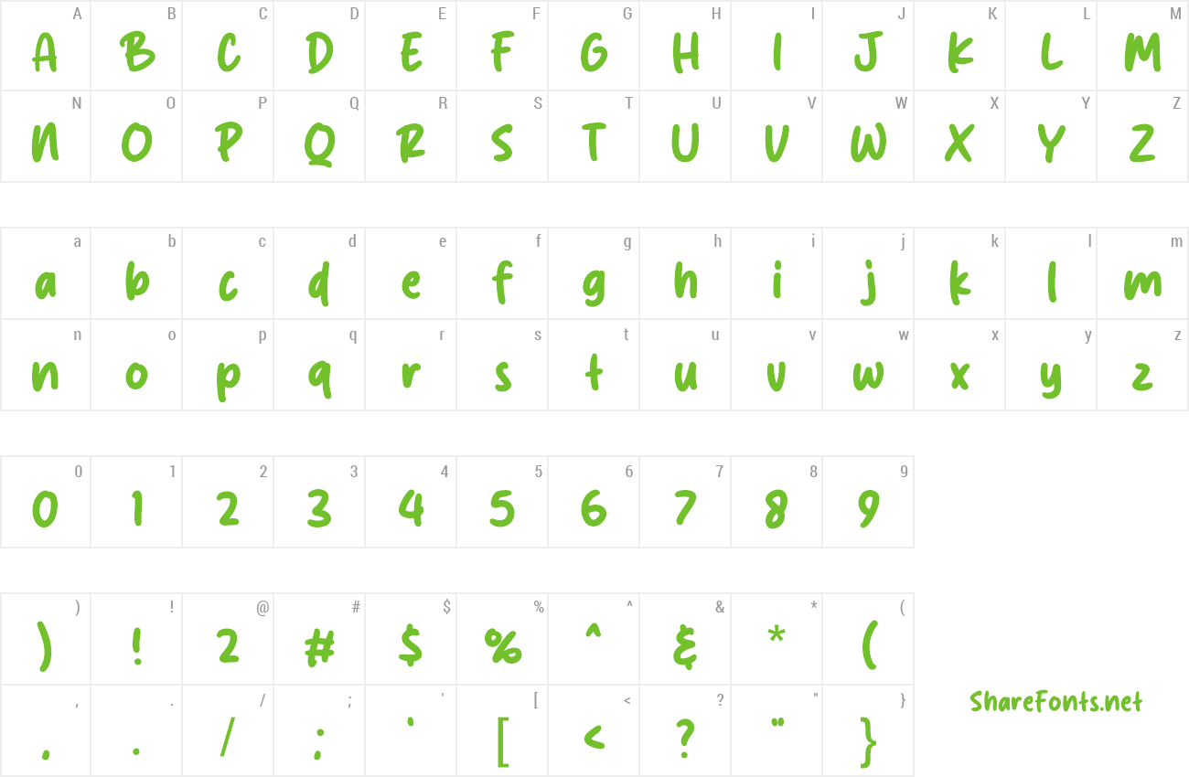 Font Milk Cake preview